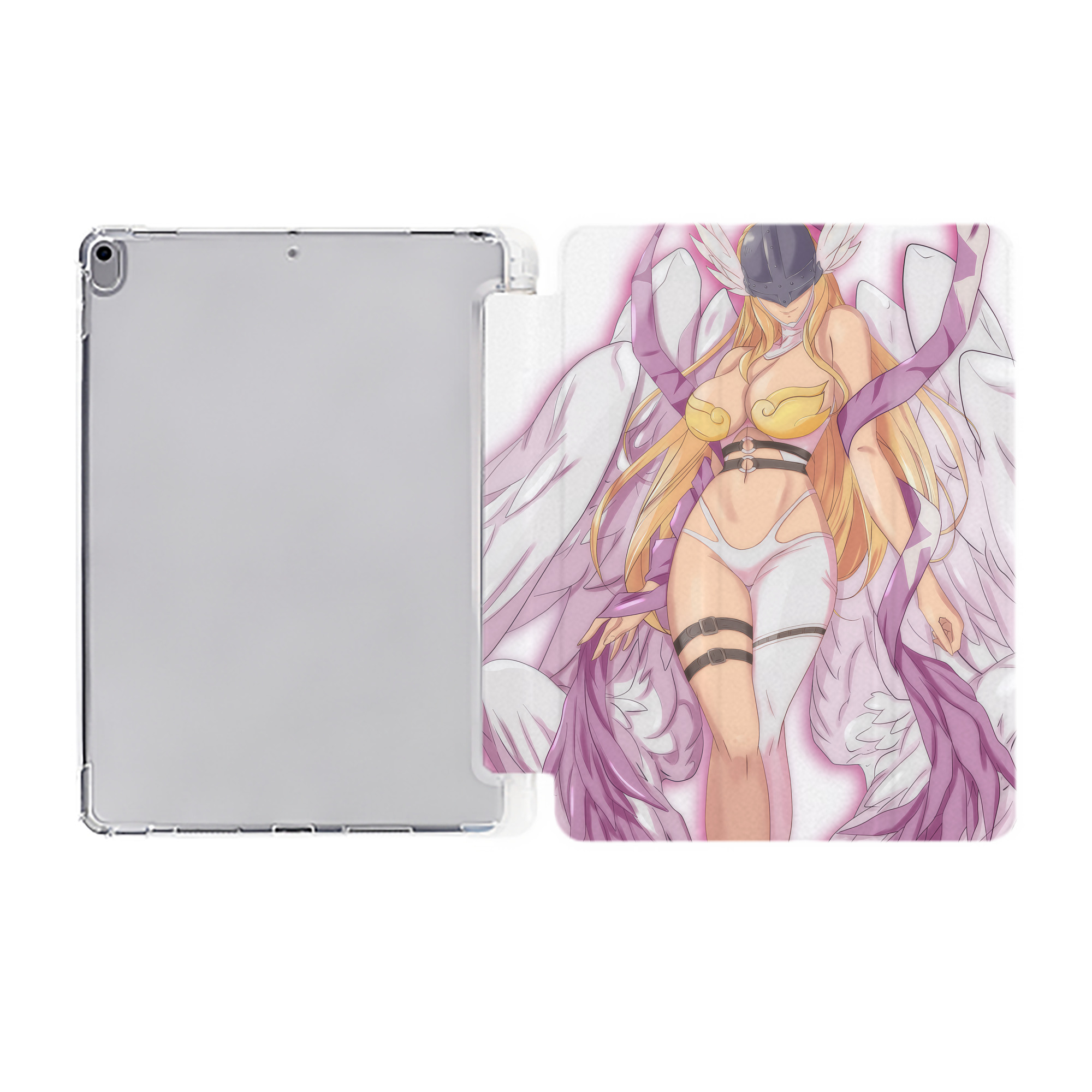 （画像用） Digimon デジタルモンスター/デジモン IPad ケース ペン収納付き 三つ折りスタンド PUレザー×シリコン 対応機種9.5/10.5/10.9インチ